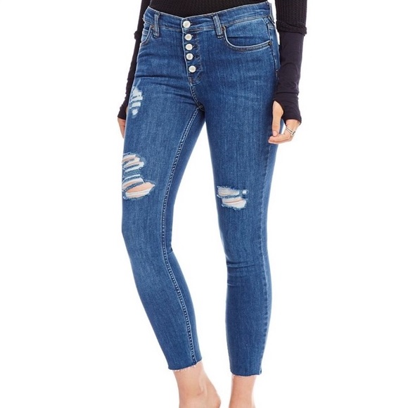 Free People Denim - Free People High Rise Button Fly Jeans 31 NWT